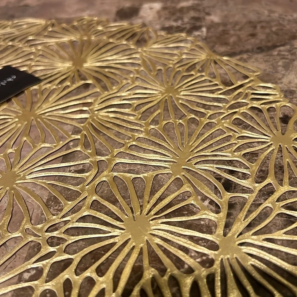 Chilewich Set/4 Daisy Gilded Placemats